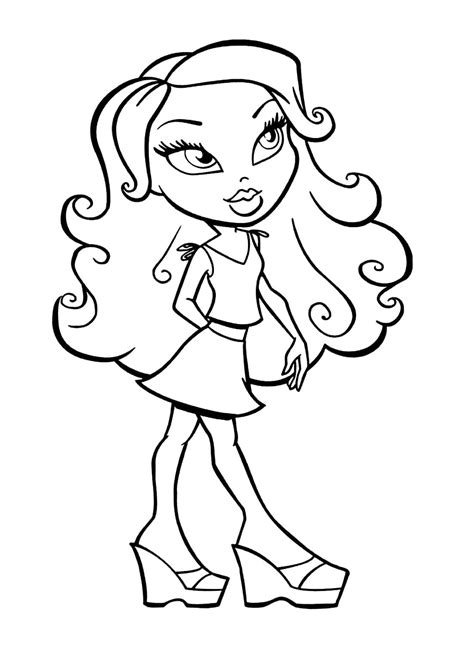 Coloriage Bratz Sasha T L Charger Et Imprimer Gratuit Sur