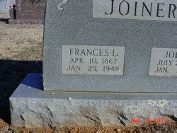 Frances Lucy Fannie Jarrell Joiner 1867 1948 Mémorial Find a Grave