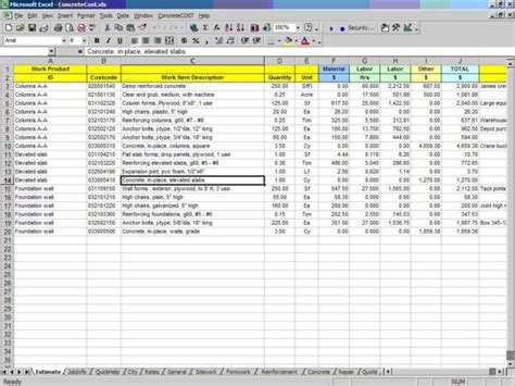 House Construction Cost Spreadsheet For Residential Construction