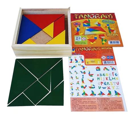 Tangram Em Madeira Jogos Pe As Educativo Pedag Gico Venda Em