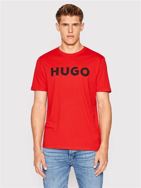 Hugo T Shirt Dulivio 50467556 Czerwony Regular Fit Modivo Pl