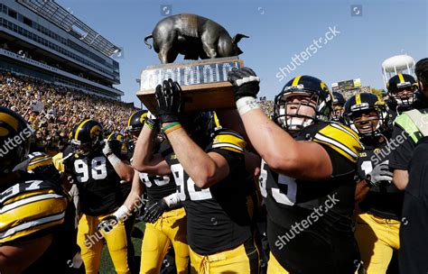 Iowa Players Carry Floyd Rosedale Trophy Editorial Stock Photo - Stock Image | Shutterstock