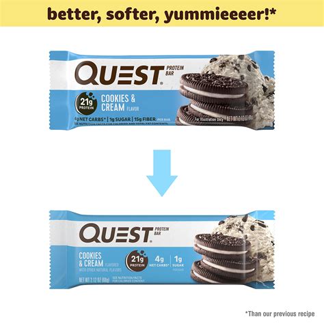 Quest Nutrition Cookies Cream Protein Bars High Protein Low Carb