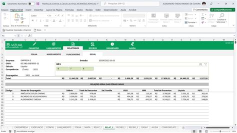 Planilha De Controle E Cálculo De Férias Em Excel 6 0 Vizual Planilhas Empresariais