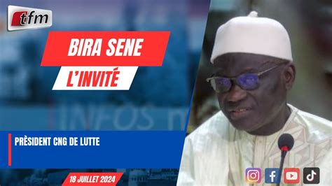 L invite d infos matin en wolof Bira SENE président CNG de lutte