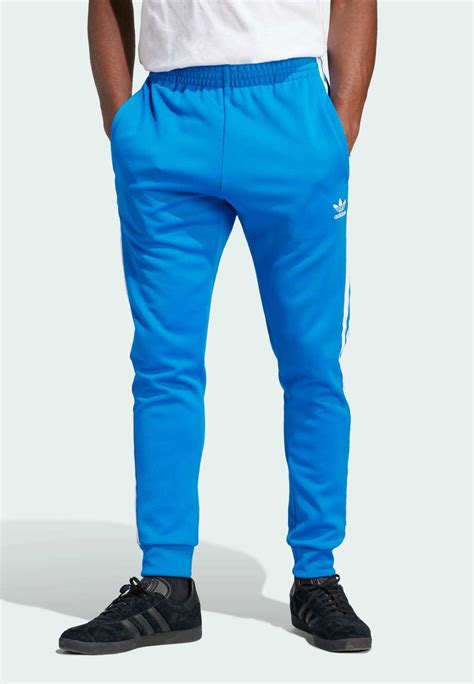 Adidas Originals Adicolor Classics Superstar Track Pants Tracksuit Bottoms Blue Bird White