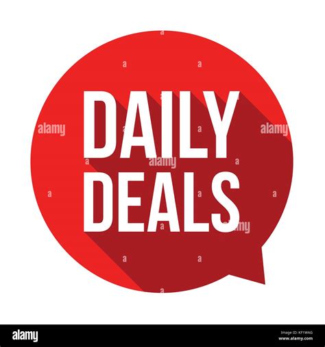 Daily Deals Sign Button Stock Vector Image And Art Alamy