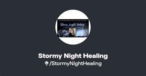 Stormy Night Healing Instagram Linktree