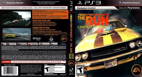 Need For Speed The Run Playstation 3 Box Art Cover By Alerkina333