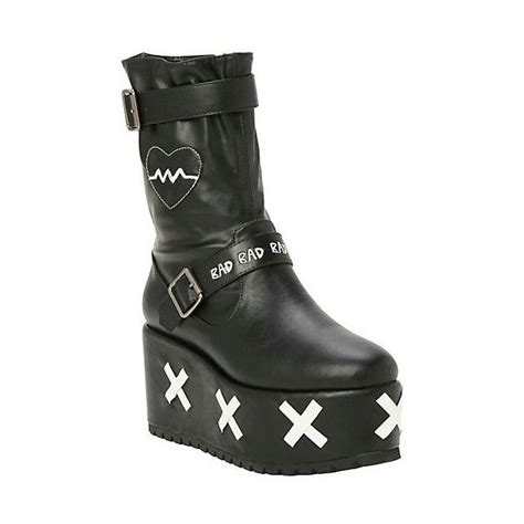 Yuka Black Platform Boots Hot Topic Black Platform Boots Boots