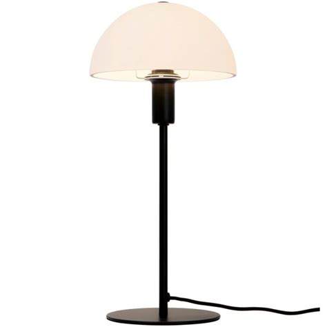 Nordlux Ellen 20 Black Table Lamp Glass Shade 2112305003 UKES