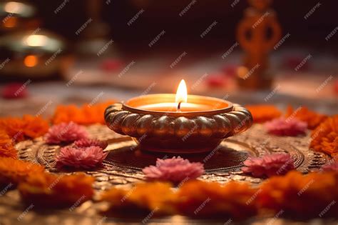 Premium AI Image | Diwali Puja A Festival of Light and Prayer