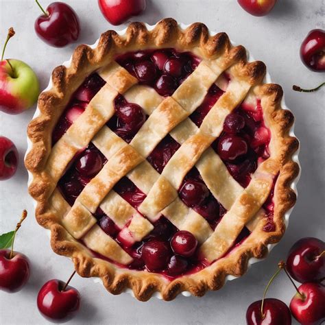 Rustic Apple Cherry Lattice Pie A Heartwarming Blend Of Sweet And Tart