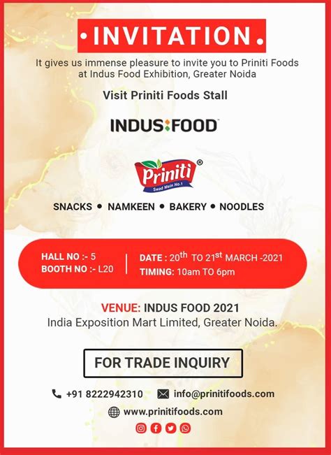 𝑬𝒙𝒉𝒊𝒃𝒊𝒕𝒊𝒐𝒏 𝑰𝑵𝑽𝑰𝑻𝑨𝑻𝑰𝑶𝑵 Invitations Food Stall Snacks