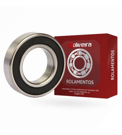 Rolamento Rígido de Esferas 6306 2RS 30x72x19mm