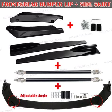 FOR FORD MUSTANG Front Bumper Spoiler Body Kit Side Skirt Rear Lip