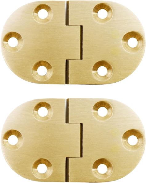 Brass Butler Tray Hinge Set Round 90 Degree 2 1 2 Inch X1 1 2 Inch