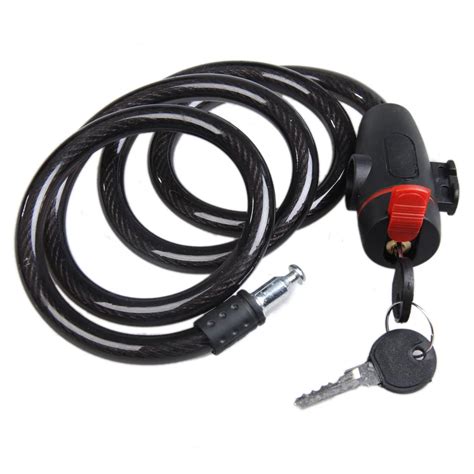 Universal Anti Theft Bike Bicycle Lock Stainless Steel Cable Coil For