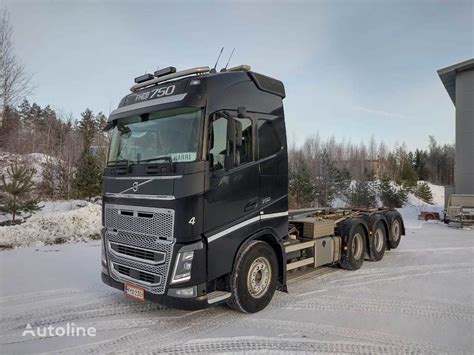 Volvo FH16 750 8X4 Hook Lift Truck For Sale Finland Turku JN39783