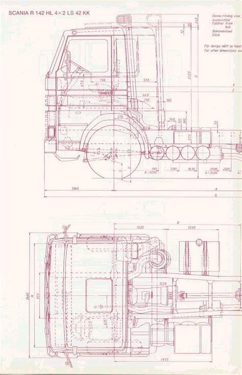 Scania Truck Blueprint