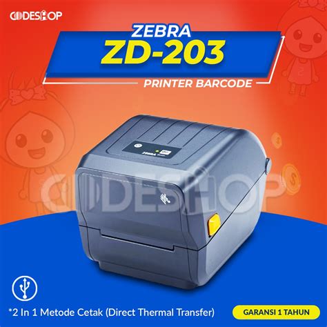 Jual Printer Barcode Zebra Zd230 Cetak Label Resi Indonesiashopee