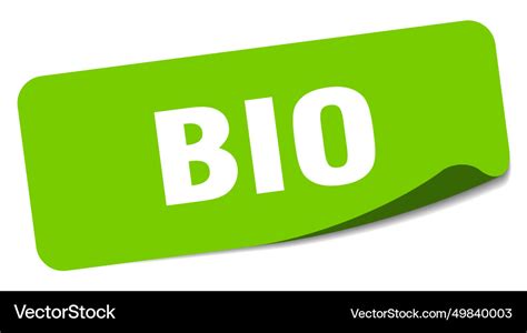 Bio Sticker Label Royalty Free Vector Image Vectorstock