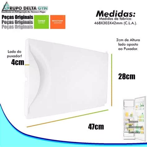 Porta Interna Para Congelador Refrigerador Consul Crc E Cra Frete Gr Tis