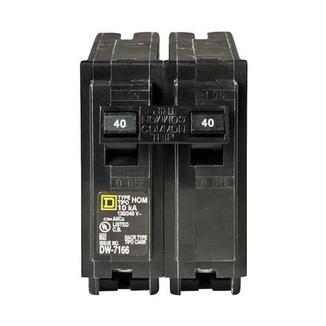 Square D Homeline 40 Amp 2 Pole Circuit Breakerhom240cp Hom240cp