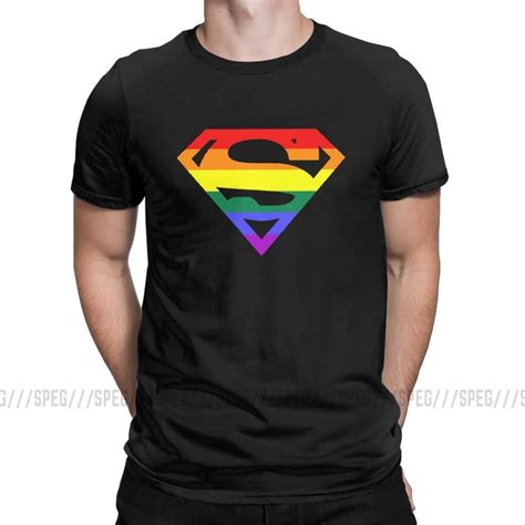 Camiseta Super Queer Para Hombre Arco Iris Orgullo Gay LGBTQ LGBT