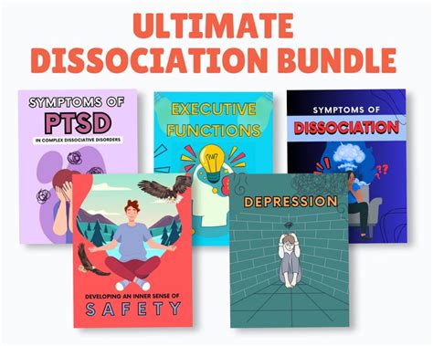 Dissociation Worksheets Workbook Bundle Dissociation Therapy Journal