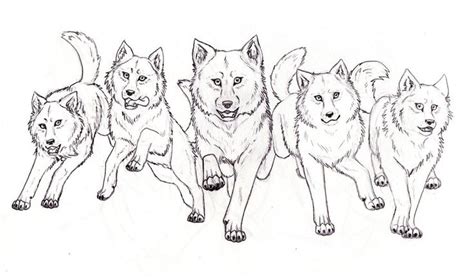 Wolf Pack By Inarium Deviantart On Deviantart Deer Coloring Pages Hot