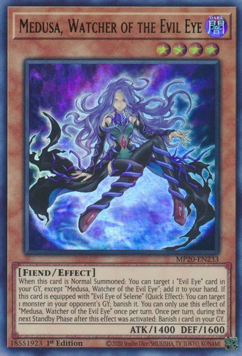 Medusa Watcher Of The Evil Eye Tin Of Lost Memories Yugioh