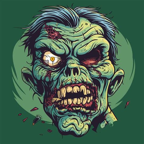 Premium Vector Cartoon Zombie Illustration