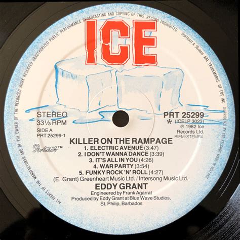 Eddy Grant Killer On The Rampage Vinyl Pussycat Records