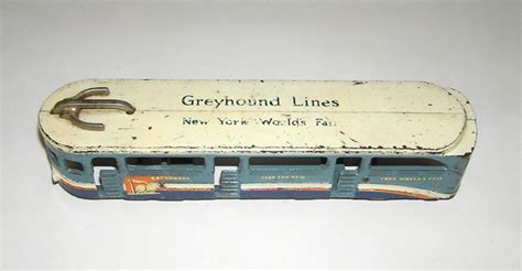 Arcade Cast Iron 1939 New York Worlds Fair Greyhound Bus Largest