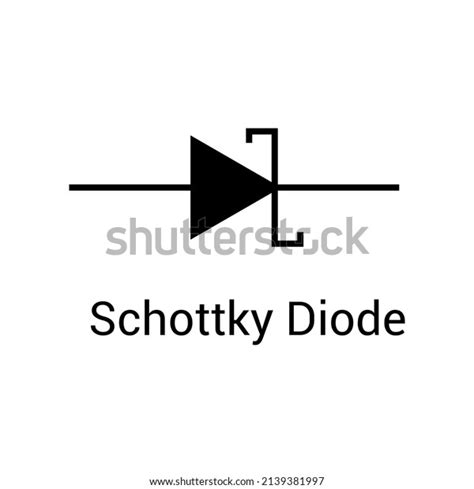 Electronic Symbol Schottky Diode Vector Illustration 库存矢量图（免版税）2139381997 Shutterstock