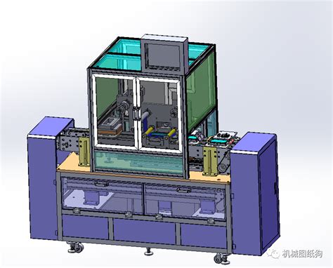 【非标数模】自动化手机贴膜机3d数模图纸 Solidworks设计 附stepsolidworks 仿真秀干货文章