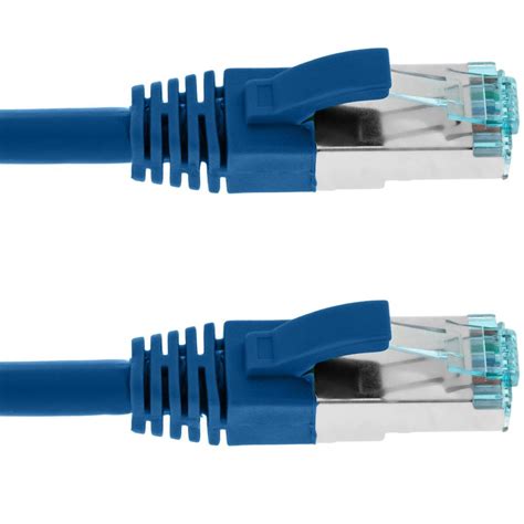 Câble réseau Ethernet 1m LAN SFTP LAN RJ45 Cat 7 Bleu Cablematic