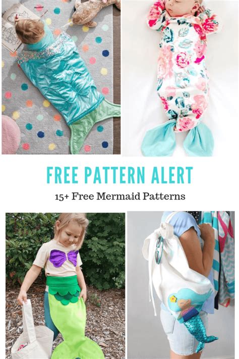 Free Pattern Alert 15 Free Mermaid Patterns On The Cutting Floor