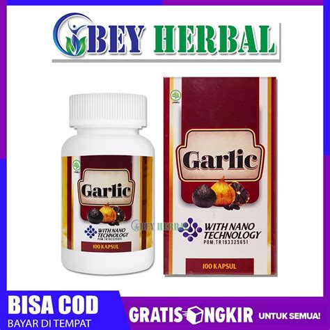 Jual Garlic Kapsul Ekstrak Bawang Putih Hitam Tunggal Lanang