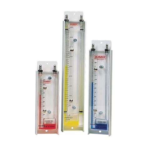 Kimo S Ranges Of Vertical Or Liquid Column Manometer Kimo