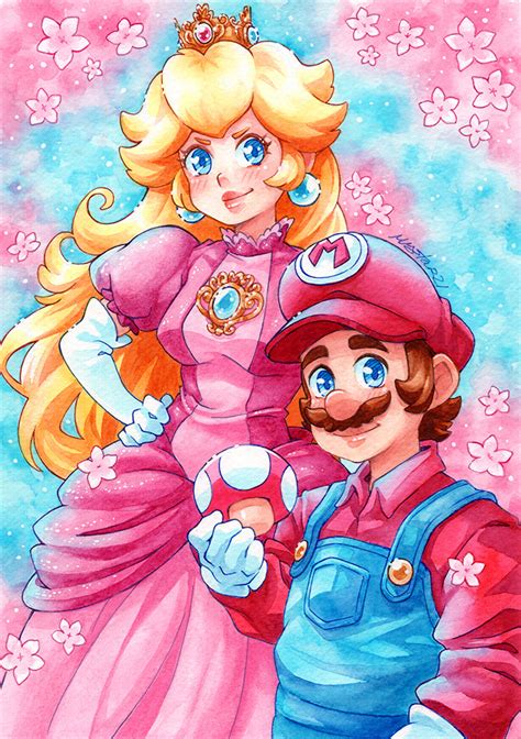 I Drew Movie Mario And Peach To Celebrate The First Anniversary Of The