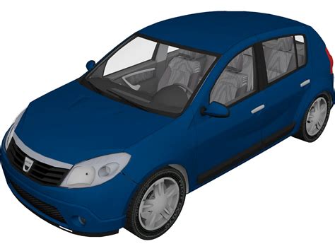 Renaultdacia Sandero 3d Model 3dcadbrowser