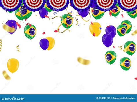 Festival Celebrated Brazilian Colorful Celebration Brazilian Bir Stock Vector Illustration Of