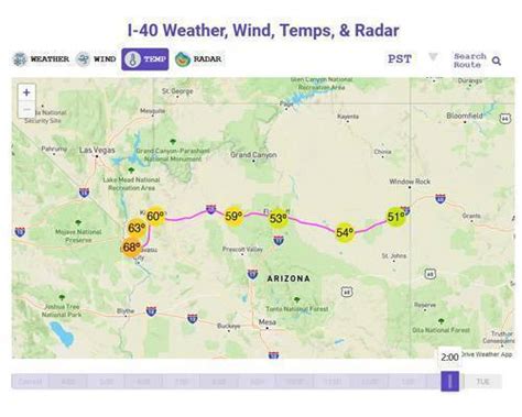 I-40 Weather Arizona - Drive Weather