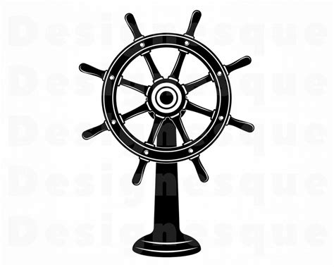 Ships Wheel 5 SVG Ships Wheel SVG Nautical Svg Ships Wheel Etsy