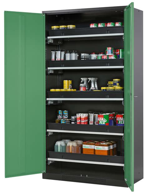 Armoire Pour Produits Chimiques Systema T CS 105 Anthracite Verte 5