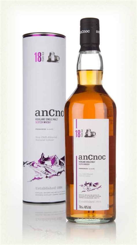 Ancnoc 18 Year Old Malt Scotch Whisky 70cl 46