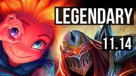 ZOE Vs ZED MID Legendary 21 2 4 6 Solo Kills 800 Games 1 1M