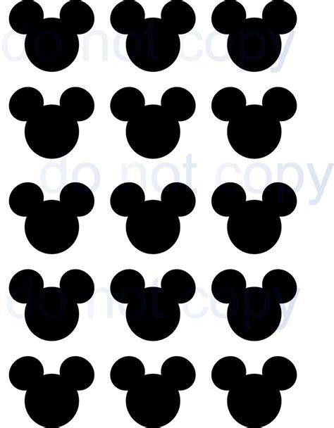 Mickey Mouse Head Silhouette